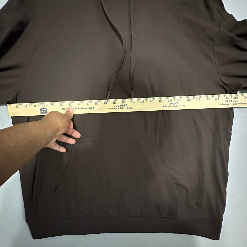 Comfrt Brown Oversized Lightweight Hoodie Sweatshirt XL Mens Womens - Picture 5 of 6